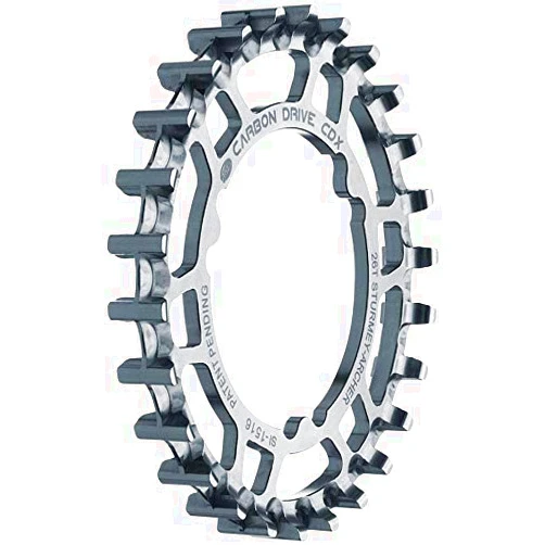Gates Carbon Drive CDX Rear Sprocket for Sturmey Archer 46.87mm 3-Lobe - 26t,Silver