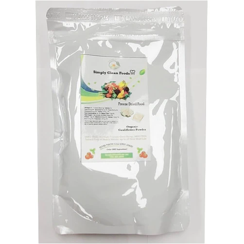 Simply Clean Foods Freeze Dried Organic Cauliflower Powder - Non-GMO - Made in USA
