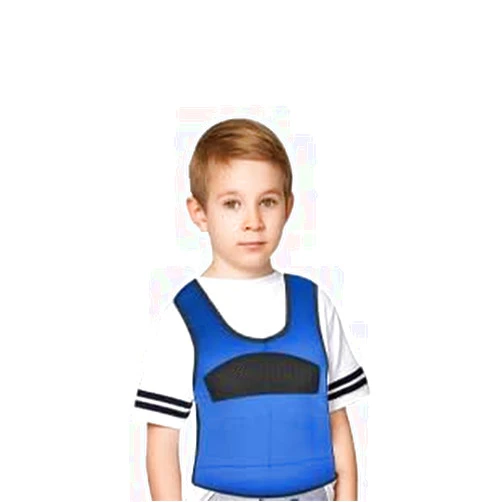 Gdnspot Weighted Vest for Kids (Ages 5 to 9) Compression Vest for Kids Including 6 Removable Weights Pressure Undershirt for Children with Autism, ADHD, SPD, Mood, Sensory Overload and Special Needs (Blue)