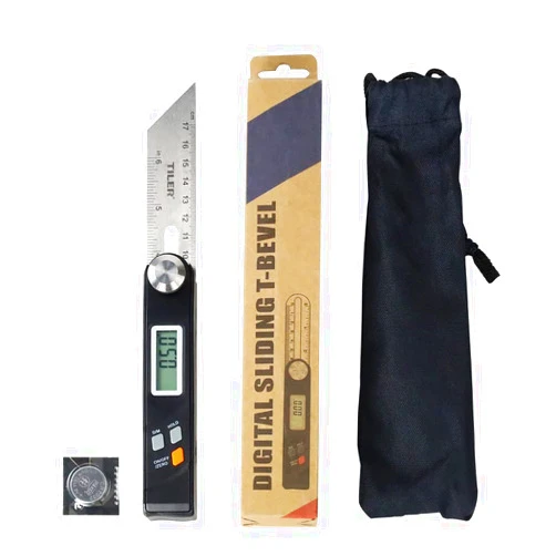 TILER T-Bevel Gauge & Protractor 2-in-1 Digital Angle Finder with Full LCD Display,Accurate Precision Tools for Carpenters, Woodworkers, Fabricators