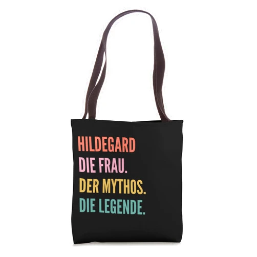 Lustige Namensentwürfe für Frauen Funny German First Name Design - Hildegard Tote Bag