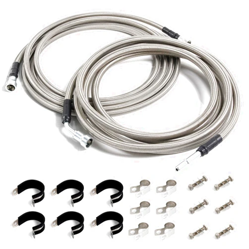 VORGENS Fuel Line Kit Fit for Chevy HHR, 2006-11|Cobalt, 2005-10|Pontiac G5, 2006-10|Saturn Ion, 2003-07#Replace 2.2L/2.4L QFF0015SS Upgraded with Stainless Steel Braided Fuel Line-Quick Fix