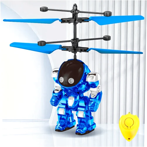 BYIUA Flying Toys for Boys, Drones Toys for Ages 8-13 USB Charging, Induction Helicopter Hand Controlled with LED Light, Flying Orb Ball Indoor Outdoor Boys Girls Gifts 6-8 9 10 11 12+ Years Old - Blue