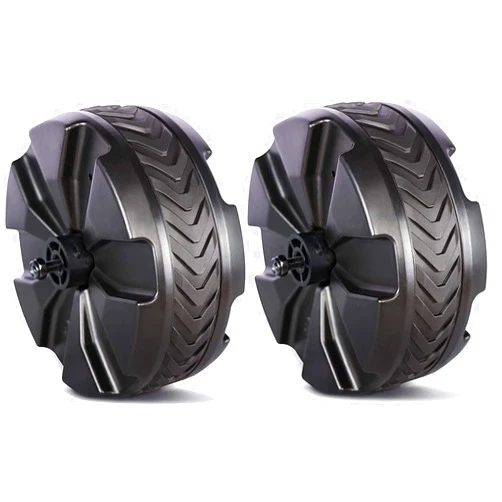 TIMBER RIDGE Replacement Wheel, Plastic Wheels with TPR Tread for Utility Wagon Cart, 7.5