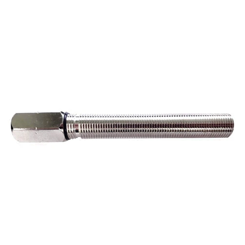 Westbrass D203-ADAPT 1/4 in. x 3 in. Threaded Shank Cold Water Dispenser Faucet Shank Extension Adapter for Thick Countertops, Chrome