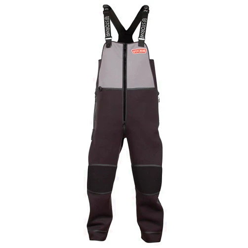 STORMR Men's Strykr Neoprene Waterproof Windproof Fleece-Lined Fishing Bib with Adjustable Shoulder Straps
