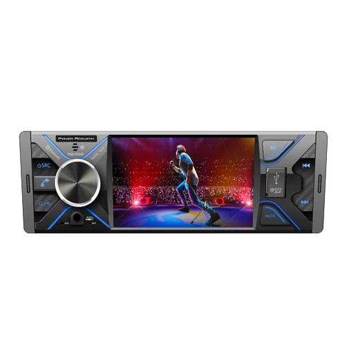 Power Acoustik PML-43HB, Single Din 4.3 Inch Car Stereo, Digital Media Receiver, AM/FM USB AUX, Bluetooth Multimedia Radio