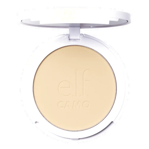 e.l.f. Camo Powder Foundation, Lightweight, Primer-Infused Buildable & Long-Lasting Medium-to-Full Coverage Foundation, Fair 150 C