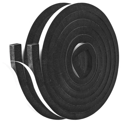 Kikerike Self Adhesive Foam Tape Weatherstrip 1/2In x 1/2In x 16.5Ft High Density Foam Insulation Strips Seal Weather Stripping with Strong Adhesive for Door and Window Sound Isolation Soundproofing