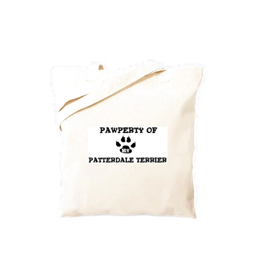 CafePress Pawperty: Patterdale Terrier Tote Bag Reusable Natural Beige Canvas Shopping Bag