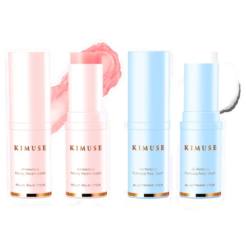 KIMUSE All-in-One Hydrating Multi Balm Stick & Lightweight, Smooths, Long-Lasting Blur Primer Stick