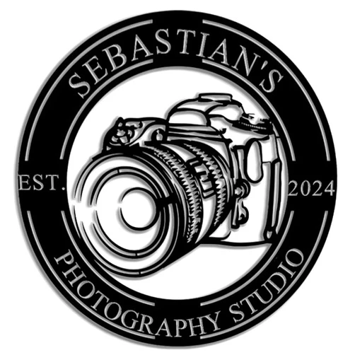 ElevateIQ Custom Photography Metal Wall Sign | Personalized Photo Studio Name Decor | Camera Decor | 8-24 Inch