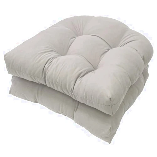 AALLYN Outdoor Chair Cushions - Waterproof Tufted Seat Cushions for Patio Furniture Set of 2 - U Shaped Patio Cushions for Wicker Chair 18