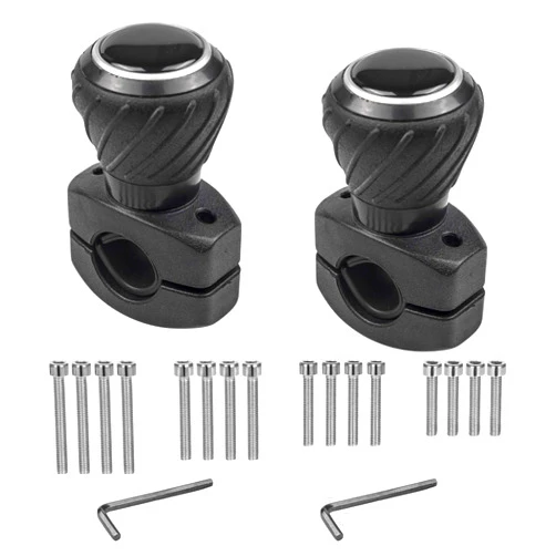 Polar Snow Products 2 Pack - Deluxe Steering Wheel Power Handle Spinner Knob - Universal Steering Wheel Fit for Cars, Trucks, Tractors, Mowers, Forklifts, etc (2)