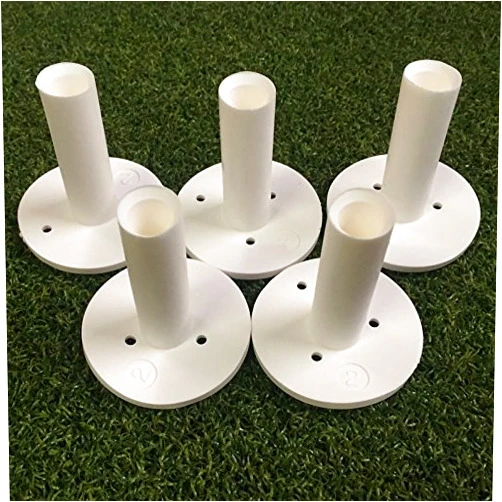 PureShot Golf Ultimate Rubber Golf Range Tee - Commercial Grade PureShot Golf Rubber Golf Tee - Ultimate Golf Range Mat Tee (5 Pack)