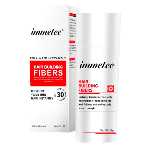 immetee Hair Building Fibres Powder, Hair Fibres for Women & Men, 28g (LIGHT BROWN)
