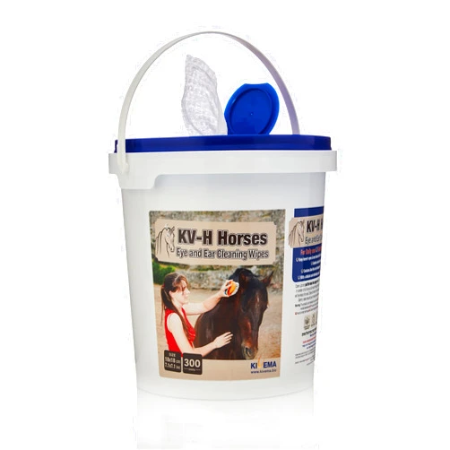 KIVEMA Horses Cleaning Gentle Wipes - Pack of 300 Horse Gentle Wipes Ideal for Sensitive Areas Like Ears, Eyes | Removes Dirt, Grime and odor (300)