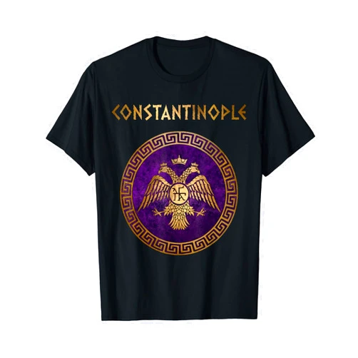 Agema Apparel Constantinople Byzantine Empire Symbol of Byzantium T-Shirt
