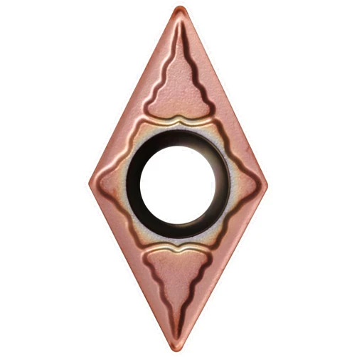Sandvik Coromant CoroTurn 107 Carbide Turning Insert, DCMT, 55 Degree Diamond, MF Chipbreaker, GC1115 Grade, Multi-Layer Coating, DCMT 2(1.5)1-MF, 1/4