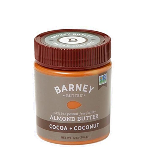 Barney Butter Almond Butter, Cocoa and Coconut, 10 Ounce Jar, Skin-Free Almonds, No Stir, Non-GMO, Gluten Free, Vegan