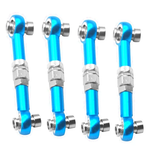 Share Goo 4Pcs ShareGoo RC Aluminum Linkages Steering Servo Rod Turnbuckle 102017 Compatible with Himoto RedCat Racing 1/10 On-Road RC Car