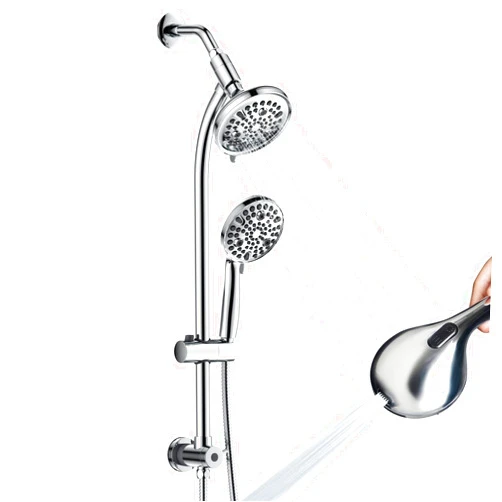 Egretshower High Pressure Handheld/Rain 82-mode 3-way Shower Head Combo with 25.75