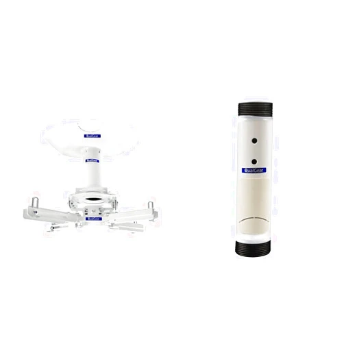 QualGear Pro-AV QG-KIT-CA-3IN-W Projector Mount Kit Accessory Single Joist Ceiling Adapter, 3