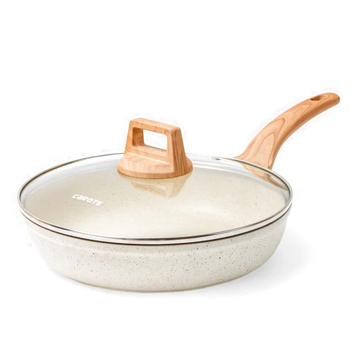 CAROTE White Nonstick Frying Pan Skillet,10