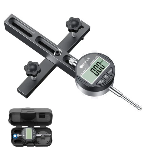 Neoteck 0-1'' Digital Dial Indicator Table Saw Gauge Suitable for Table Saws with a Groove Width of 3/4