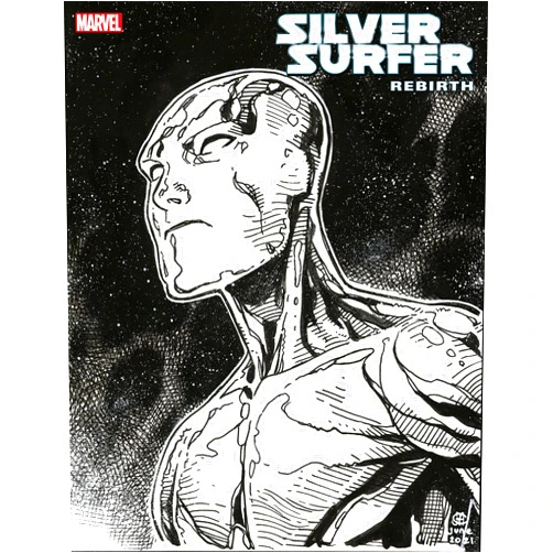 By Ron Marz (Author), Jim Cheung Ron Lim (Illustrator) Silver Surfer Rebirth #1 (Of 5) Headshot