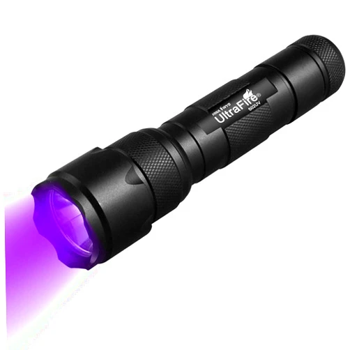 ULTRAFIRE Black Light UV Flashlight, Super Power UV 395-405 nm LED WF-502B Blacklight Flashlights for Leak Detector, Pet Urine Stain, Bed Bug (Not Included Batteries)