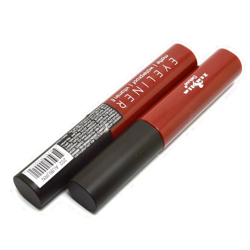 Italia-Deluxe Makeup 2 pcs of Classic Liquid Eyeliner 202 Matte Aubrun Eye Liner Vitamin E + ZipBag