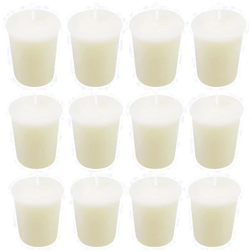 YOSICIL Ivory Votive Candles Bulk for Wedding Party Holiday and Home Decoration, 12 Packs 1.8oz Unscented Candles with 12 Hours Burn Time