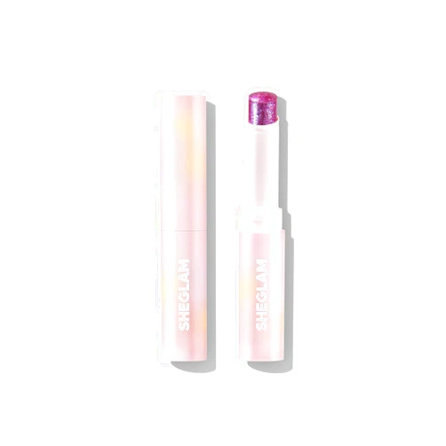 SHEGLAM Crystal Jelly Glaze Stick Eye Shadow Stick Eyeliner Brightener Pencil Crayon with Brush Easy to Blend Long Lasting Shimmer Eyeshadow-Lilac Luster