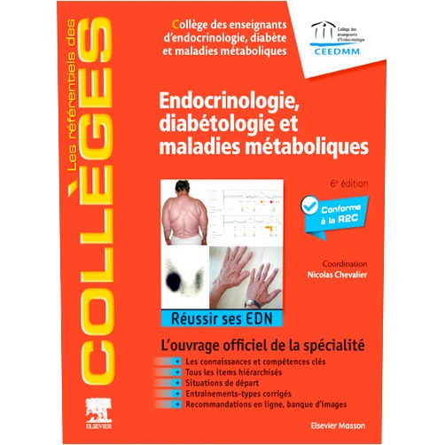 Diabète et maladie Collège des enseignants d'endocrinologie,Carole FUMAT,Camille Buffet,Marie-Christine Vantyghem,Véronique Kerlan,Philippe Chanson,Antoine Tabarin,Emmanuel Cosson,Peter Kamenicky,Louis Potier Potier,Nicolas Chevalier,Anne Bachelot,Hervé Lefebvre,Lionel GROUSSIN ROUILLER,Michael Joubert,Blandine Gatta-Chérifi,Florence Trémollières,Benjamin Bouillet,Fritz-Line Velayoudom,Etienne Larger,Emmanuel Disse,Magalie Haissaguerre Haissaguerre Endocrinologie, diabétologie et maladies métaboliques: Réussir ses EDN (French Edition)