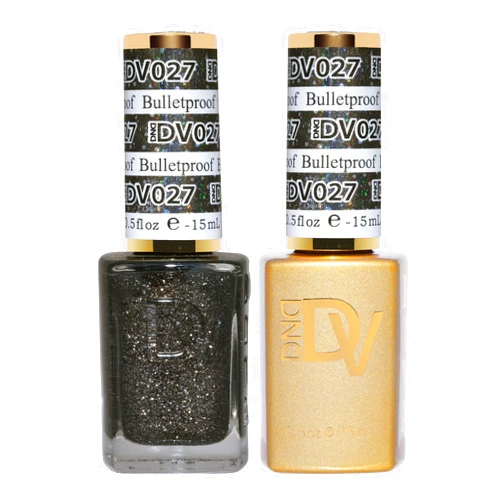 DAISY DND DND Gel Diva Polish Set - 1 each of Gel Polish and Nail Polish, 027 Bulletproof, 0.5 Fl Oz