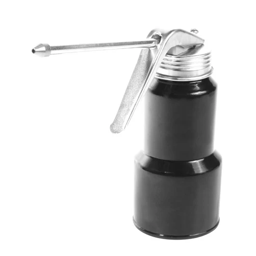 UBOG Oil Can,Oil Can Pump Oiler,Car Accessories Oil Can with Spout,250ML Metal Pump Oil Can,Oil Squirt Can with Handle and 6
