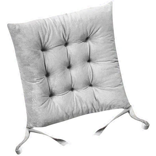 Quekuin Square Crystal Velvet Cushion Cushion Cushion Cushion with tie for Children's Adult Family Reading Dinner Blue 15.75 