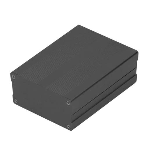 Asixxsix Project Box, Aluminum Alloy Waterproof Universal Electronic Junction Box Enclosure, Electronic Enclosure Case for DIY Electrical Project (3.9x3x1.4 inch/100x76x35 mm)(Black)