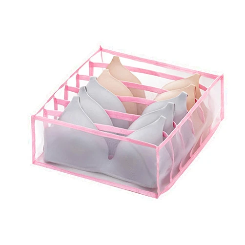 ZYYYWW Storage Boxex, Underwear Bra Organizer Storage Box Drawer Closet Organizers Divider Boxes for Underwear Scarves Socks Bra (Color : Beige)