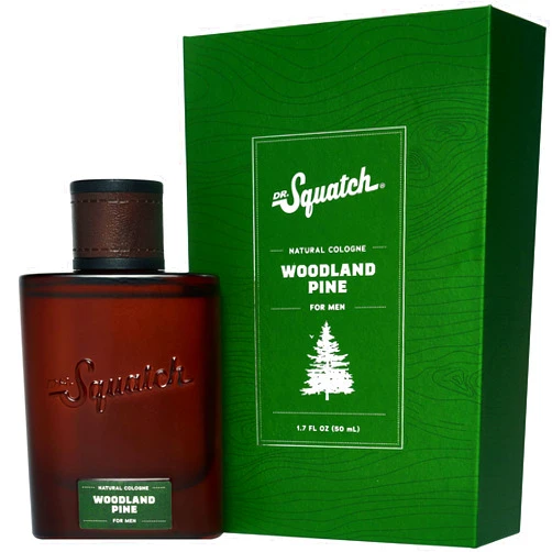 Dr. Squatch Woodland Pine Natural Cologne - Pine, cypress, and vetiver fragrance inspired by Pine Tar Bar Soap