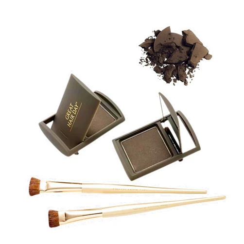 Joan Rivers Beauty Joan Rivers Great Hair Day Root Touch Up Powder Duo - Fill-in Powder for Thicker, Fuller Looking Hair (Brunette)