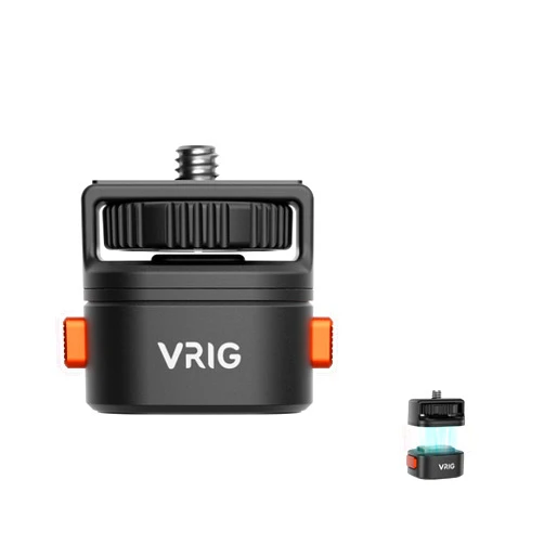 VRIG Claw Mini Quick Release Plate Tripod QR Camera Mount Adapter, Quick Setup Kit with 1/4'' Screw for Canon/Sony/Nikon Cameras/Zhiyun/Feiyu/DJI/Moza Stablizers Switch Between Tripod/Monopod/Slider