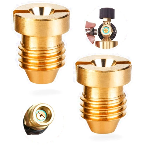 CIMALAB 1.1 mm Orifice for Foam Cannon, Universal Foam Cannon Orifice 1.1mm for Snow Foam Lance, Brass Foam Cannon 1.1mm Orifice Nozzle Tips for Pressure Washer Foam Cannon Parts, 3000 PSI (2 Pack)