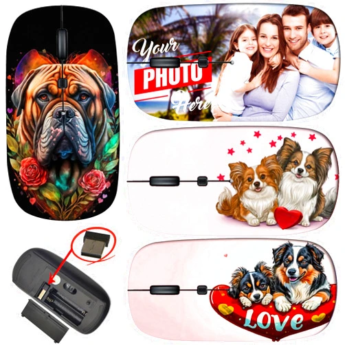 maizi Custom Wireless Mouse Laptop for Mac Computer Personal Laptop, Wireless Mice Laptop Image ID: 27718089 Portofino Luxury Land 2.4G USB Receiver Lightweight Made in USA