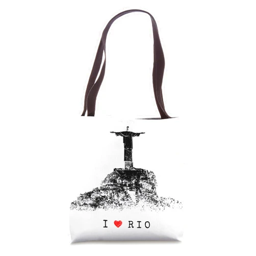Christ the Redeemer Silhouette Rio de Janeiro Rio de Janeiro Skyline Statue of Jesus Christ Brazil Love Tote Bag