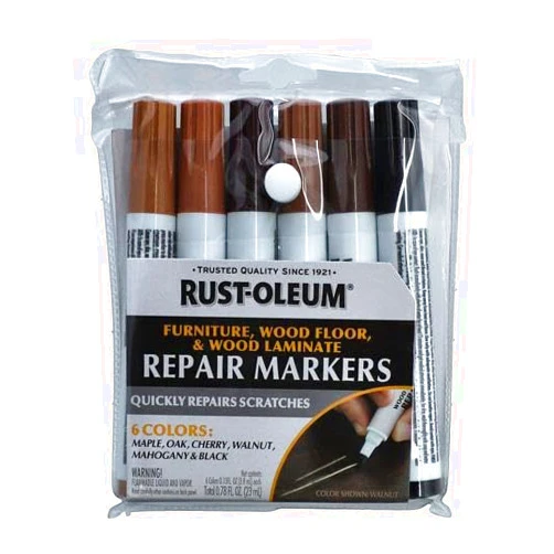 Rust-Oleum Wood Stain Repair Marker Kit - 6 Colors