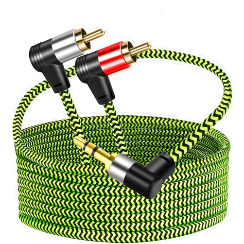 PPTVC 3.5mm to 2RCA Audio Cable 3ft, Auxiliary Adapter,Stereo Splitter Cable AUX, RCA Y Cord for Smartphone,Speakers,Tablet,HDTV,MP3 Player