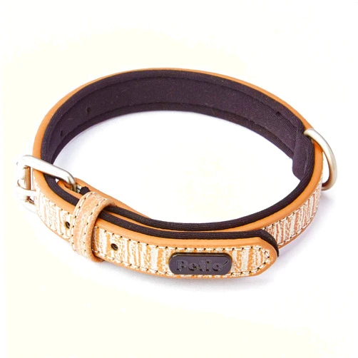 Petio Dog Collar, Flash Collar, Small, Leather Brown