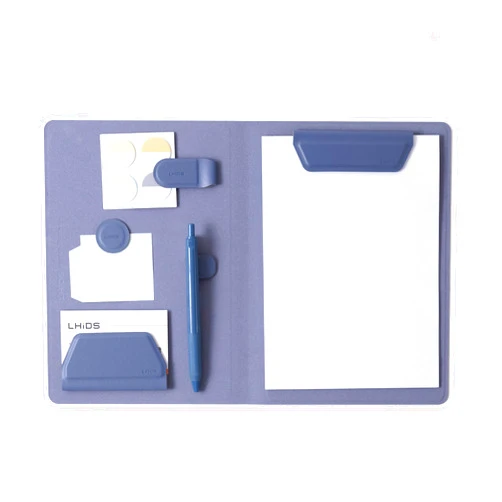 LHIDS Creative A5 Magnetic Padfolio, Left & Right Handed Compatible, Business Planner, Magnetic Accessories, Notebook Organizer, Card Holder- Ideal for Professionals, Students, Meetings, Midnight Blue